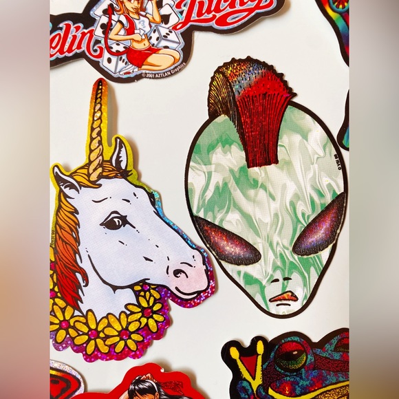 Vintage 90s Y2k Holographic stickers set of 15 - Picture 3 of 7